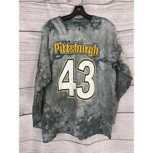 Mens Pittsburgh Tie-Dye Long Sleeve Shirt #43 Size L